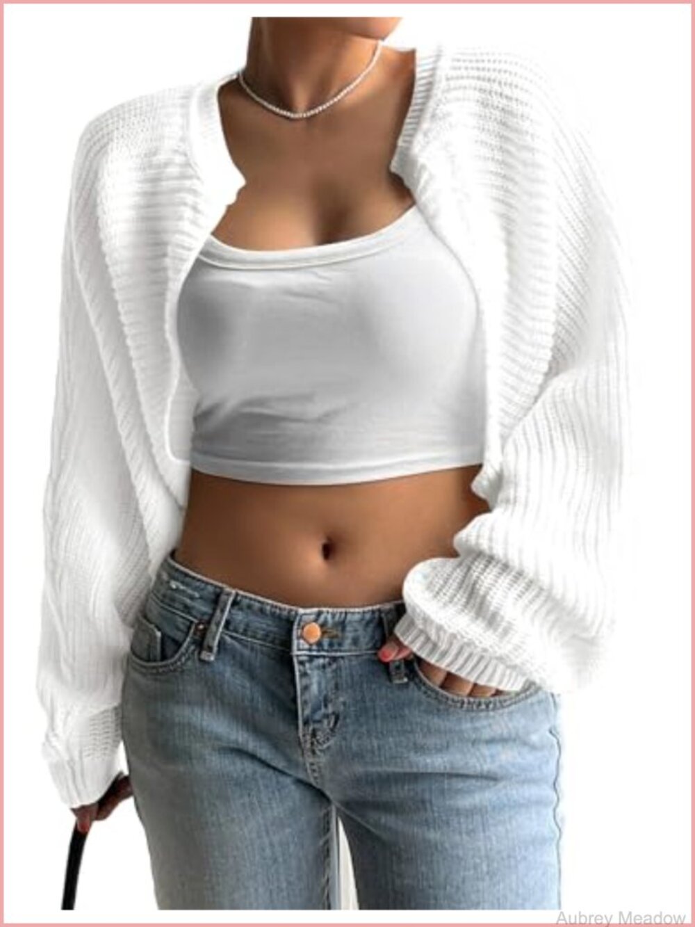 Womens Plus Size Bolero Shrug Long Sleeve Rib Knit Cropped Cardigan Sweater